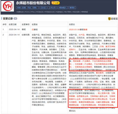 永輝超市業(yè)務(wù)新增互聯(lián)網(wǎng)藥品、網(wǎng)上貿(mào)易、道路運(yùn)輸?shù)? />
</a>
<span><a href=